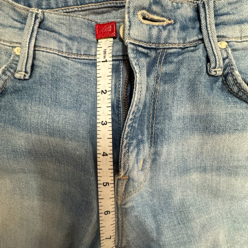 MOTHER The Slacker Fray Jeans Love Drunk Cowboy Raw Hem Size 25 - Picture 8 of 9